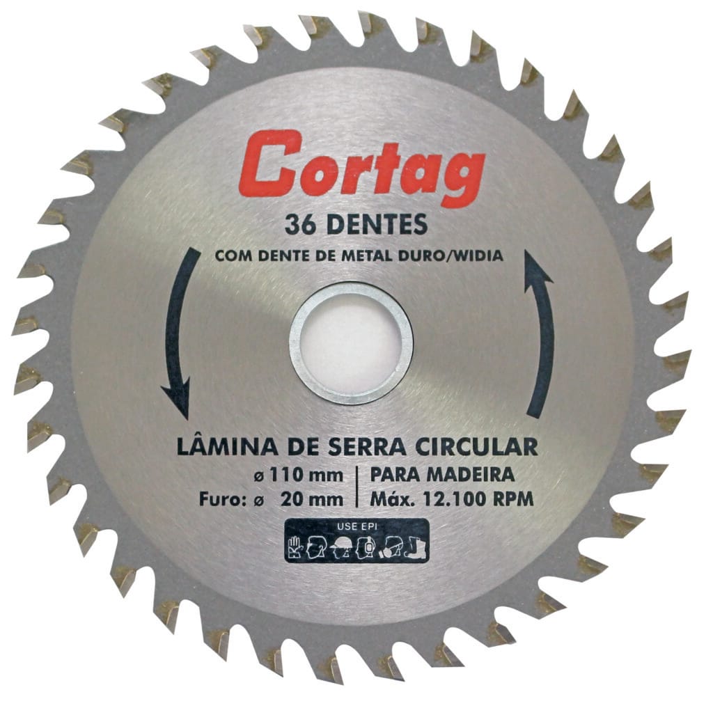Imagem do produto DISCO SERRA P/ MADEIRA 36 DENTES 110MM CORTAG