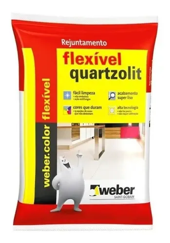 Imagem do produto REJUNTE FLEXIVEL CINZA PLATINA 1KG QUARTZOLIT