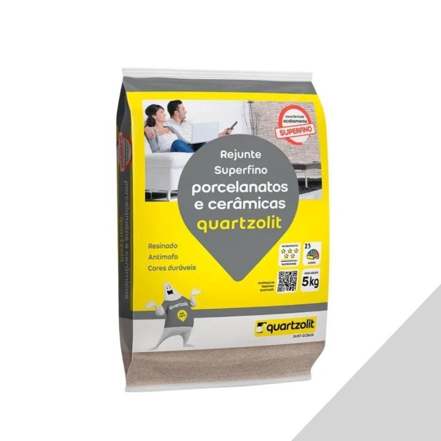 Imagem do produto REJUNTE FLEXIVEL CINZA PLATINA 5KG QUARTZOLIT