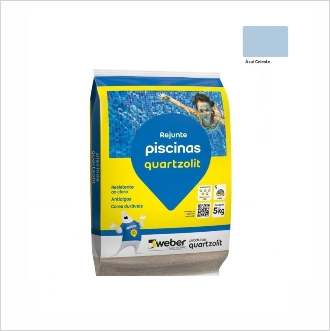 Imagem do produto REJUNTE PISCINA AZUL CELESTE 5KG QUARTZOLIT