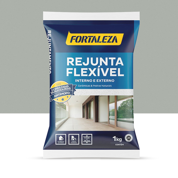 Imagem do produto REJUNTE SILICONADO 1KG CINZA PLATINA H-MAIS
