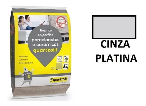 Imagem do produto REJUNTE SILICONADO 5KG CINZA PLATINA H-MAIS