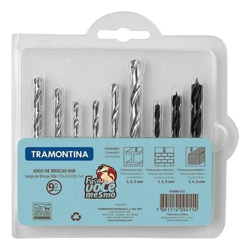 Imagem do produto BROCA VIDEA 1/4X250MM TRAMONTINA