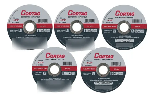 Imagem do produto DISCO DE CORTE INOX/FERRO 7'' CORTAG