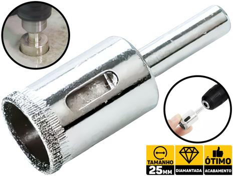 Imagem do produto SERRA COPO DIAMANTADA REFRIGERADA 25MM FERTAK