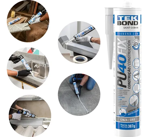 Imagem do produto ADESIVO SELANTE PU40 FIX CZ 387G/280ML TEKBOND