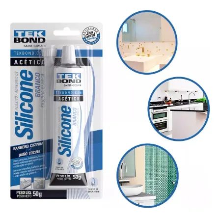 Imagem do produto ADESIVO SILICONE 50G BRANCO TEKBOND