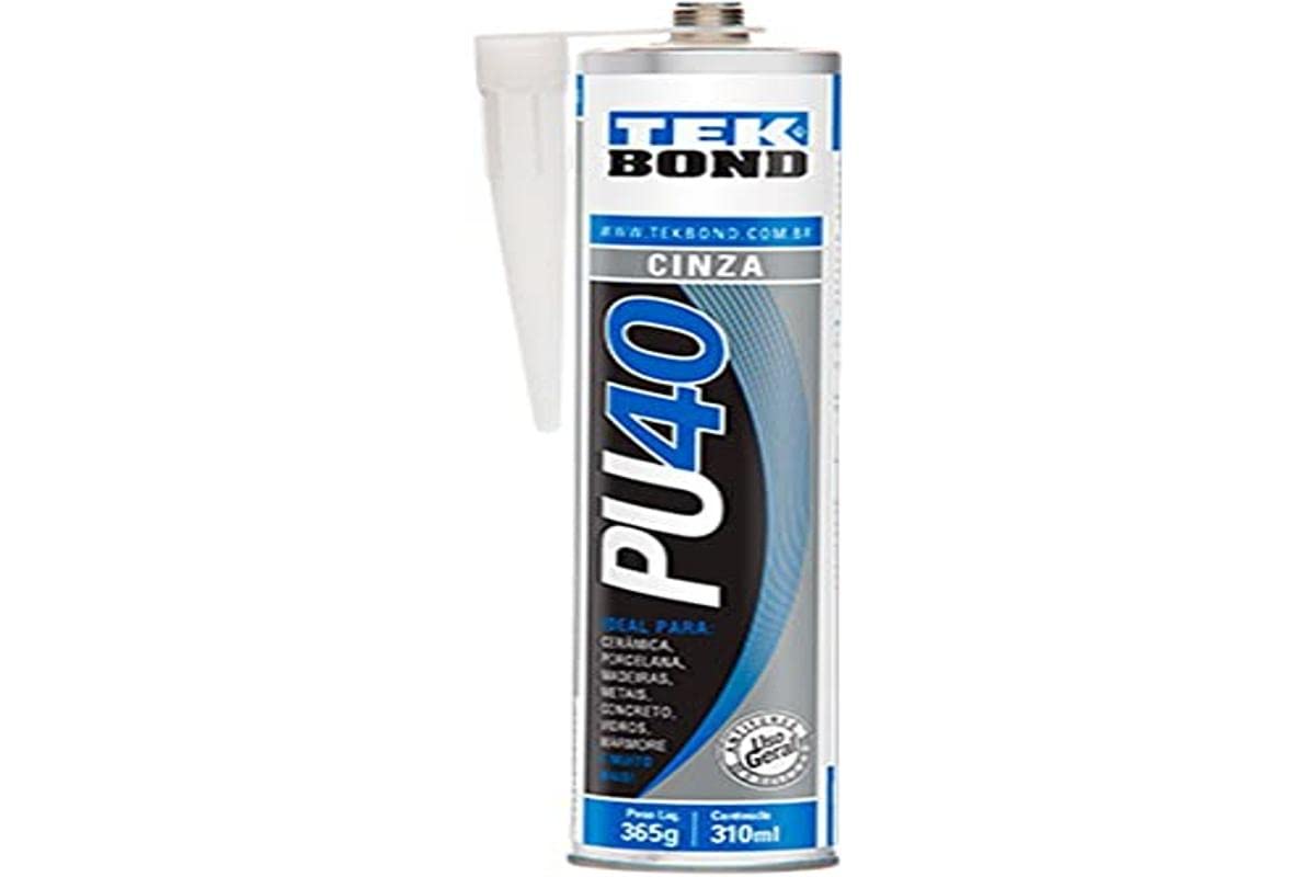 Imagem do produto ADESIVO SILICONE CINZA PU40 310ML TEKBOND