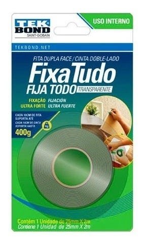Imagem do produto FITA ACR DUPLA FACE 25MM X 2M TEKBOND