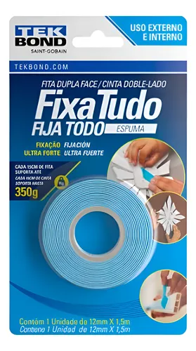 Imagem do produto FITA ESPUMA DUPLA FACE 12MM X 1,5M TEKBOND