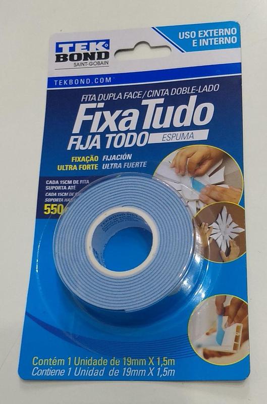 Imagem do produto FITA ESPUMA DUPLA FACE 24MM X 1,5M TEKBOND