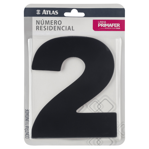 Imagem do produto NUMERO 2 P/CASA ADESIVO ACM PR ATLAS