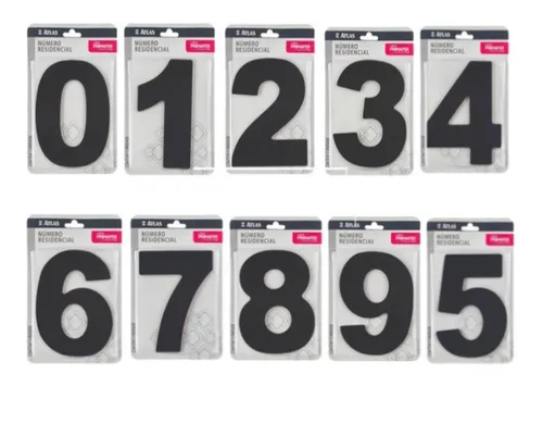 Imagem do produto NUMERO 9 P/CASA ADESIVO ACM PR ATLAS