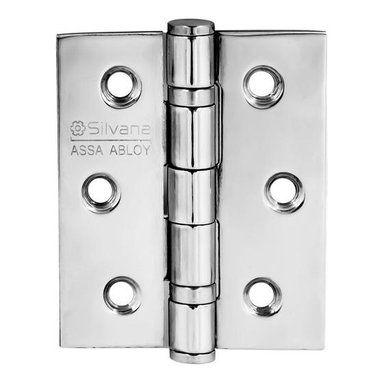 Imagem do produto DOBRADICA INOX ESCOV C/ ANEL 882 X 3" X 2.1/2" SILVANA