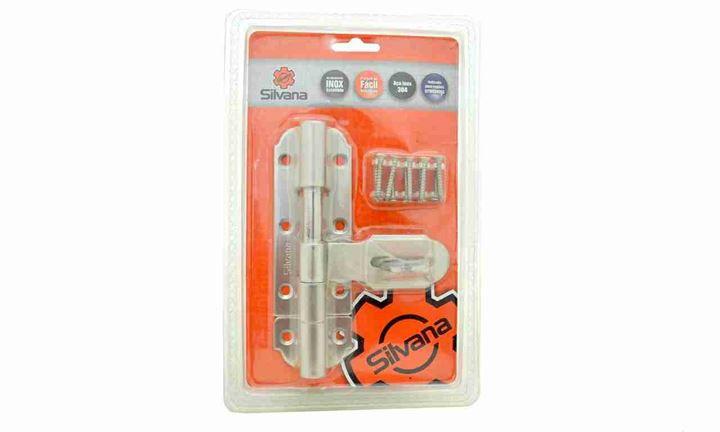 Imagem do produto FERROLHO INOX C/ PORTA CADEADO 510 X 4 CM SILVANA
