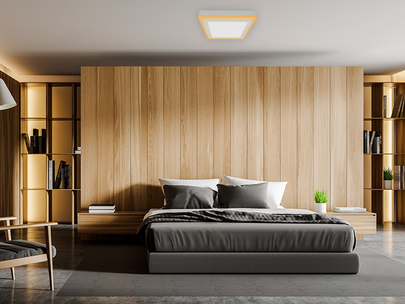 Imagem do produto PAINEL LED EMB QUAD DUAL COLOR 18W+6W BRANCO- TASCHIBRA