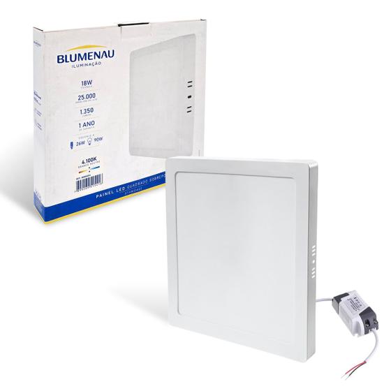 Imagem do produto PAINEL LED SOB QUAD 18W 4.100K LUZ NEUTRA 80804104 BLUMENAU
