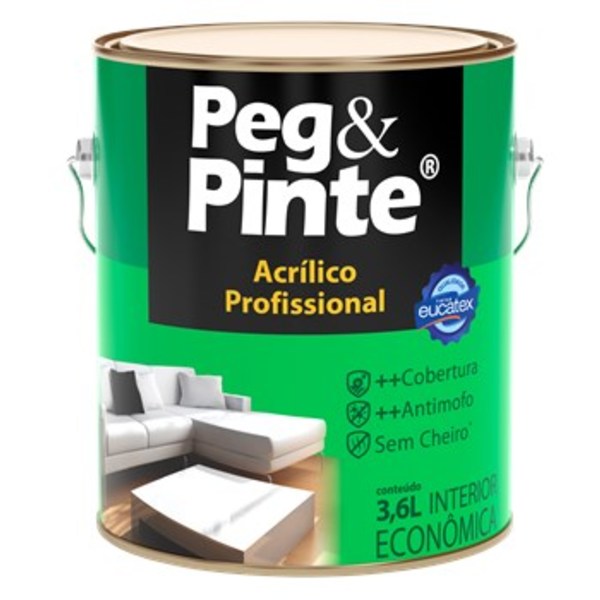 Imagem do produto PEG & PINTE PROF INT - 3,6L BRANCO EUCATEX