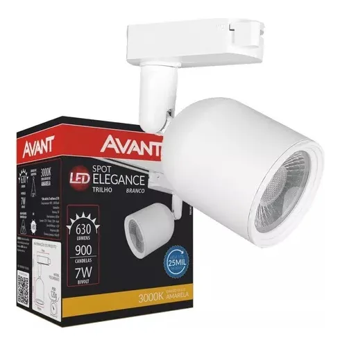 Imagem do produto SPOT LED ELEGANCE SOBR PR AM 3000K 7W AVANT
