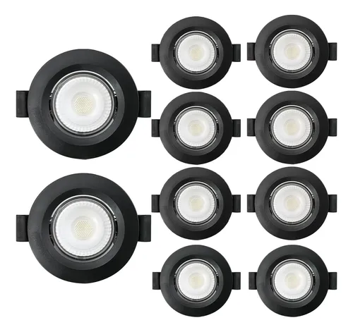 Imagem do produto SPOT LED EMB QUAD 74MM ABS +PC 3W PRETO BLUMENAU