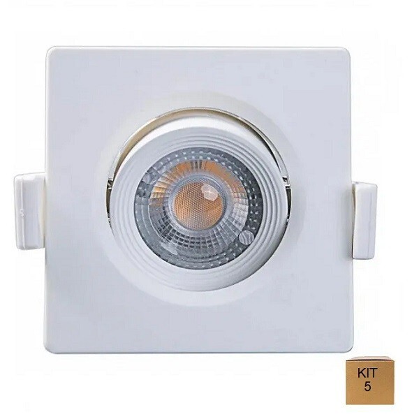 Imagem do produto SPOT LED EMB RED 5W 3000K BRANCO TASCHIBRA