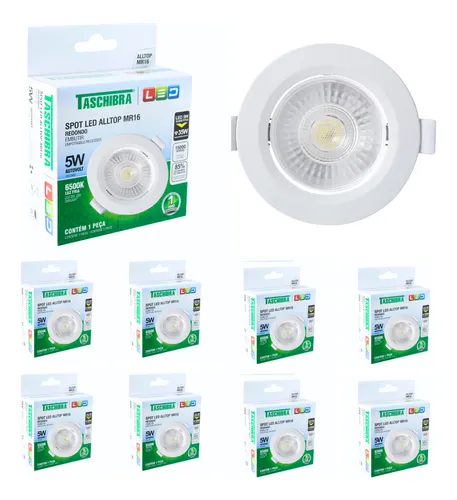 Imagem do produto SPOT LED EMB RED 5W 6500K BRANCO TASCHIBRA