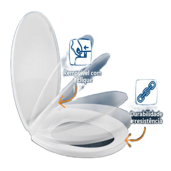 Imagem do produto ASSENTO SANIT SMART PP OVAL BR SOFT CL TIGRE