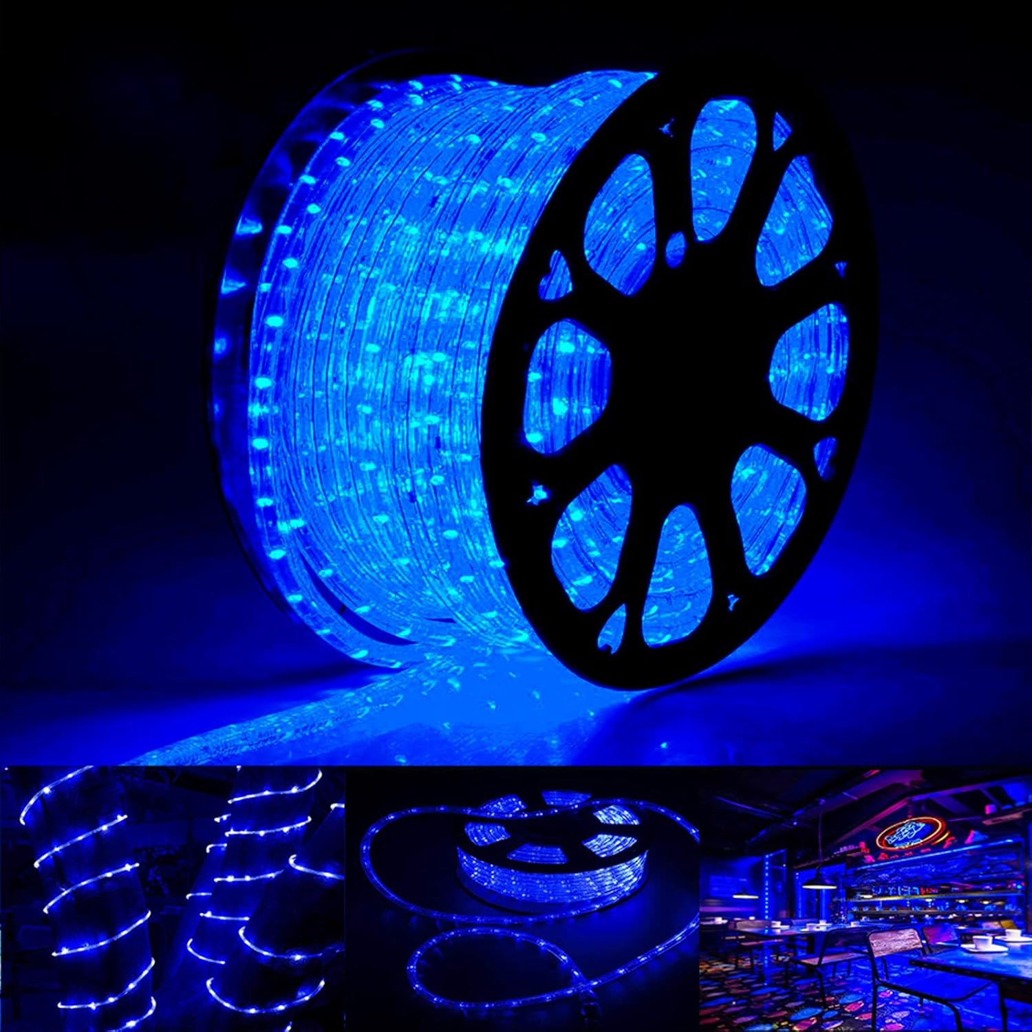 Imagem do produto MANGUEIRA LED 6W C/8 FUNC 10M AZUL ROPE LIGHT