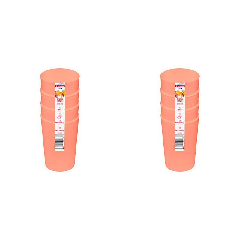 Imagem do produto CONJ 4 COPOS PLASTICO SANREMO