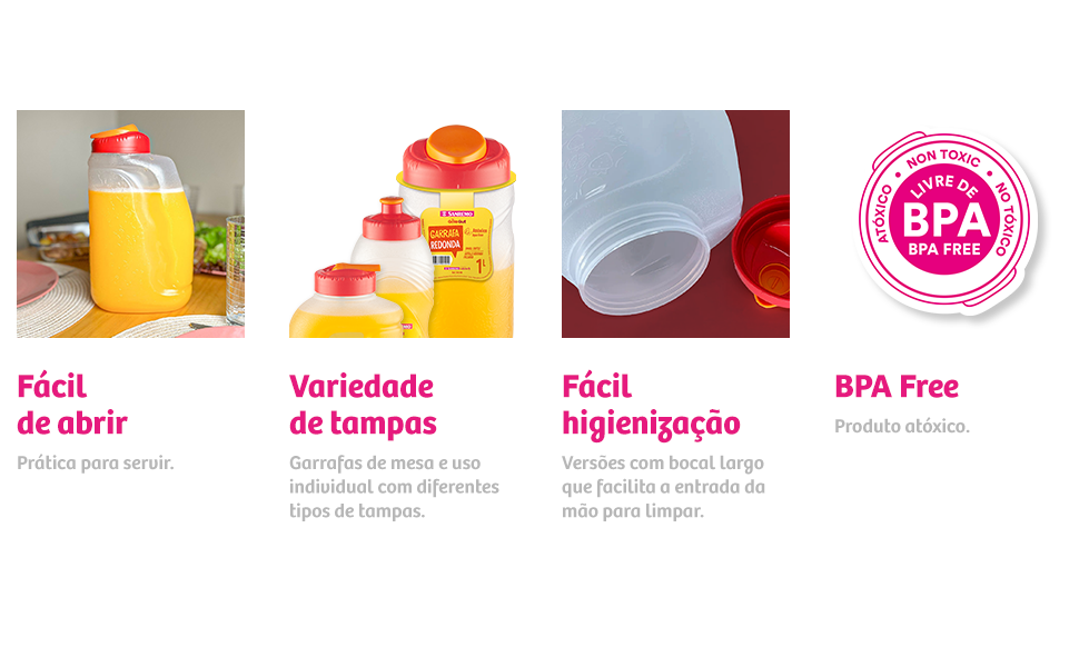 Imagem do produto GARRAFA PLASTICO REDONDA TRANSP 1,6L REF 762/40 SANREMO