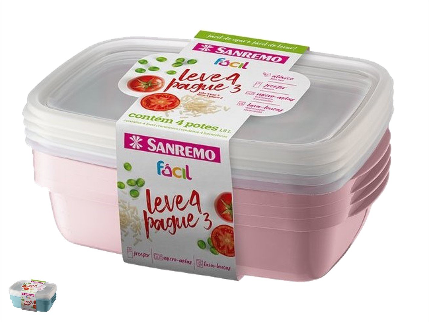 Imagem do produto POTES PLASTICO 1,8L/3,2L/3,7L SR10/38 SR10/39 SANREMO