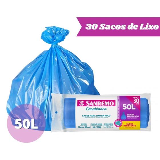Imagem do produto SACO P/ LIXO REFORCADO ALM 50L SANREMO