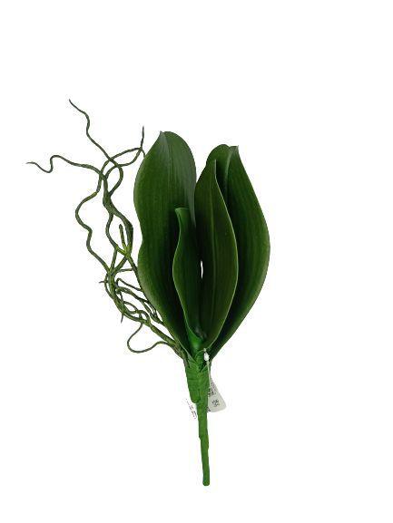 Imagem do produto F.FOLHA ORQUIDEA CATTLEYA C/ARAME X4 VD 38CM FLORARTE