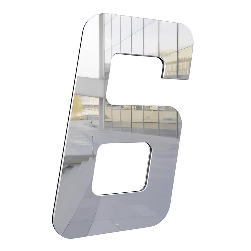 Imagem do produto NUMERO APT 40MM PRATA ESPELHADO 03 METAL MIDIA