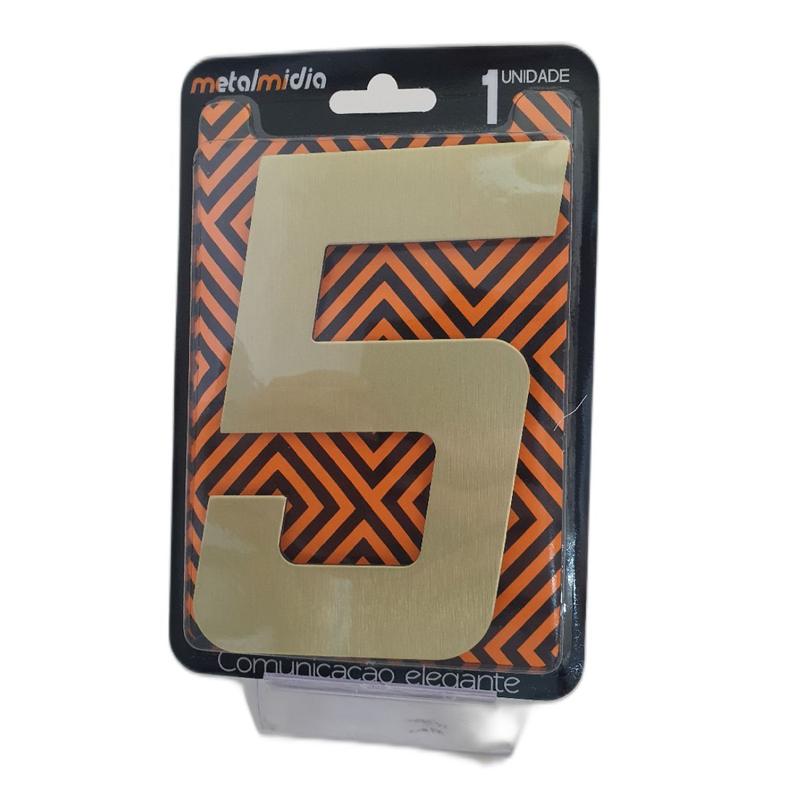 Imagem do produto NUMERO RESID 130MM BRANCO 05 METAL MIDIA