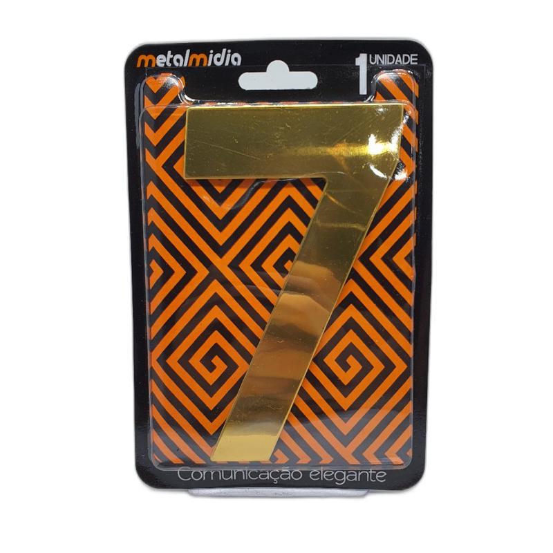 Imagem do produto NUMERO RESID 130MM BRANCO 07 METAL MIDIA