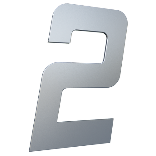 Imagem do produto NUMERO RESID 130MM PRATA ESCOVADO 02 METAL MIDIA