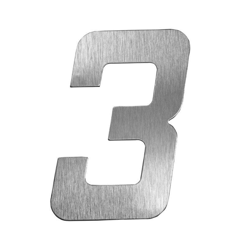 Imagem do produto NUMERO RESID 130MM PRATA ESCOVADO 08 METAL MIDIA