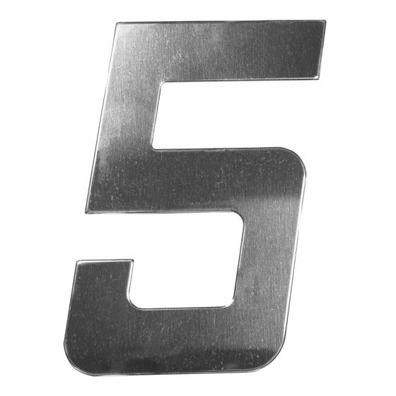 Imagem do produto NUMERO RESID 180MM PRATA ESPELHADO 05 METAL MIDIA