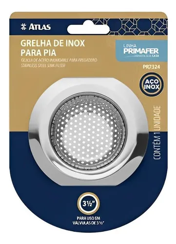 Imagem do produto RALO P/ PIA/LAVATORIO 2.1/2 INOX ATLAS