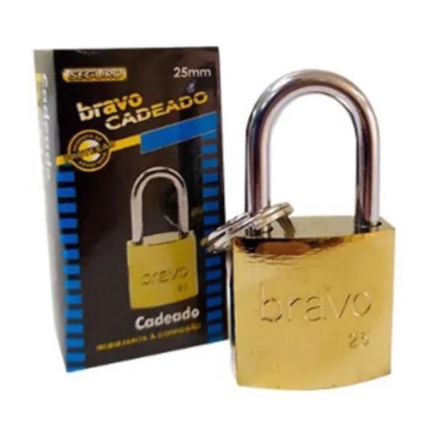 Imagem do produto CADEADO LATONADO 20MM BRAVO
