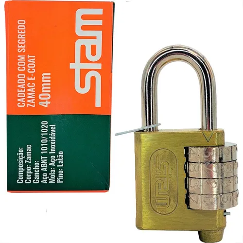 Imagem do produto CADEADO SEGREDO STAM E-40MM