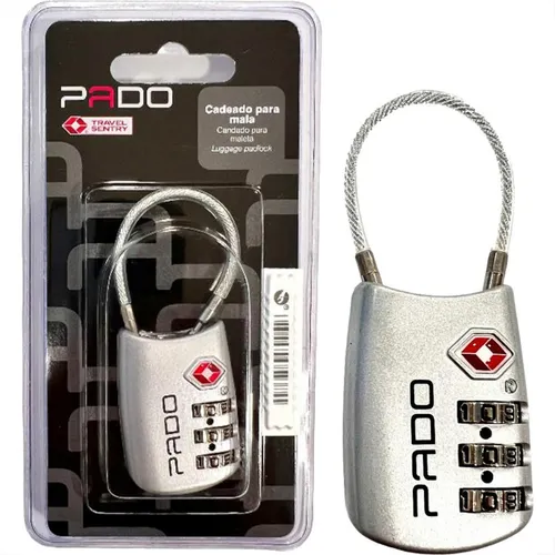 Imagem do produto CADEADO SM PERSONAL 3 SEGREDOS PRATA PADO