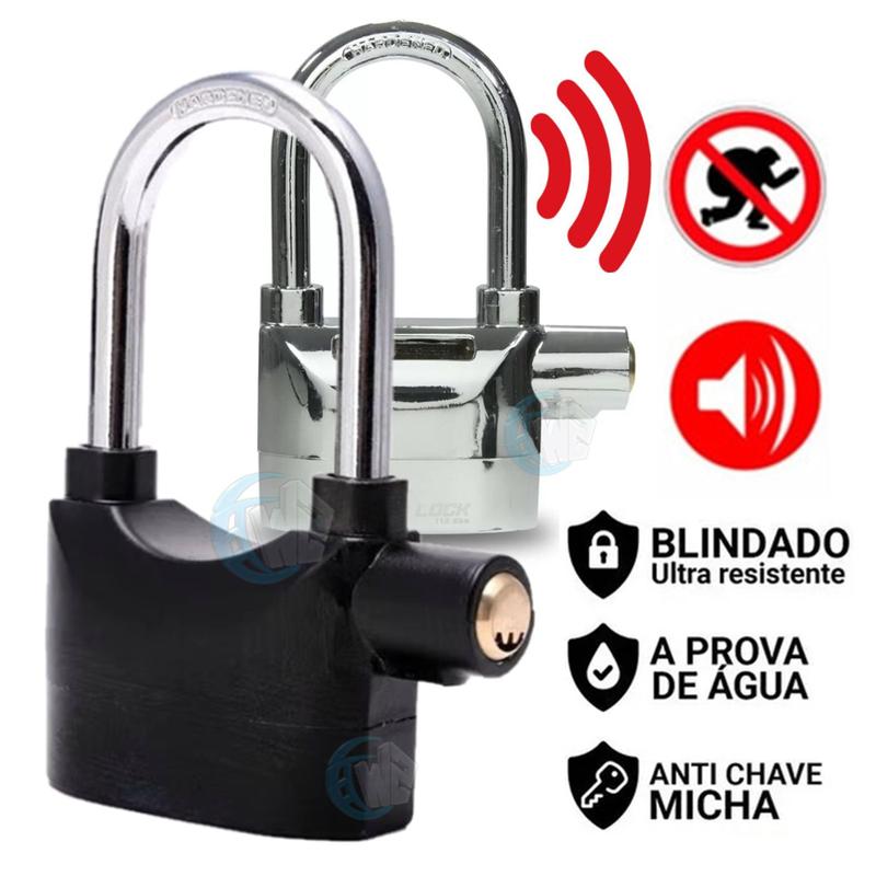Imagem do produto CADEADO TRAVA C/ ALARME HM364 SQU