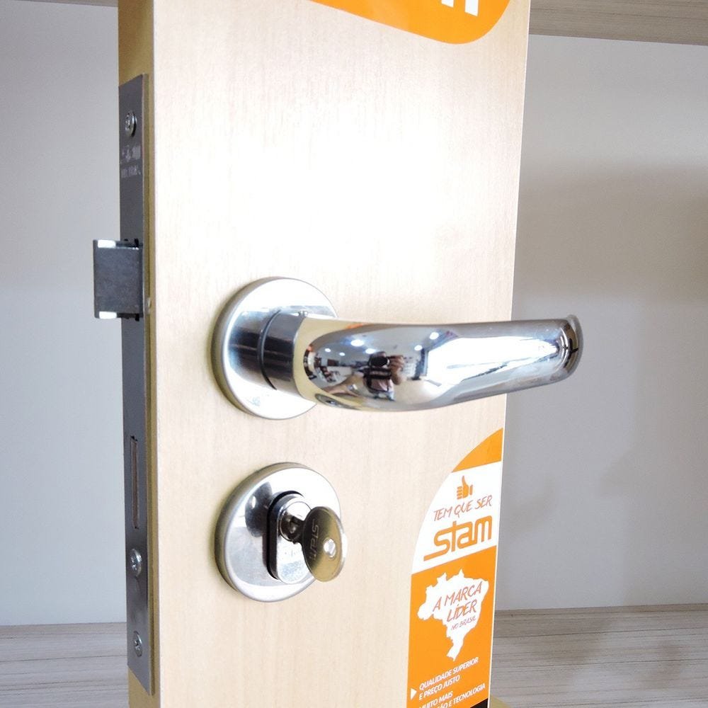 Imagem do produto FECHADURA EXT 803/09 - ROSETA INOX (G) STAM