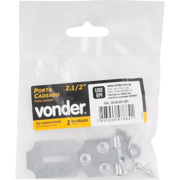 Imagem do produto PORTA CADEADO ZINCADO 300 X 2.1/2 VONDER