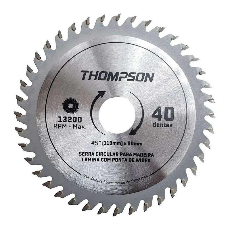 Imagem do produto DISCO DE SERRA P/MADEIRA 110MM 36D THOMPSON