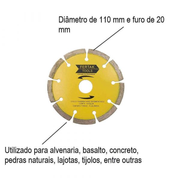 Imagem do produto DISCO DIAM SEGMENTADO 110MM FERTAK