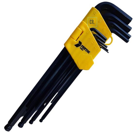Imagem do produto JOGO CHAVE ALLEN LONGA C/9 PCS FERTAK