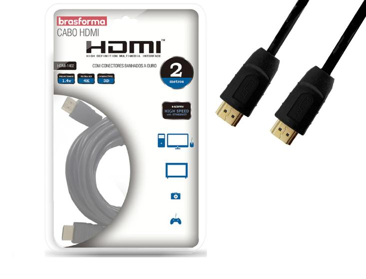 Imagem do produto CABO HDMI 2.0V 3M HDMI5003 BRASFORMA